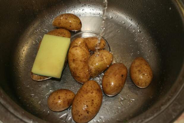 Картошка на мангале. еда, мангал, рецепт.
