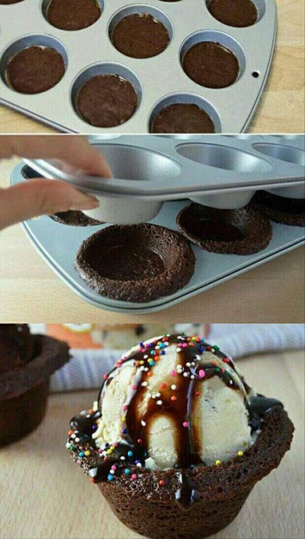 кекс для мороженого