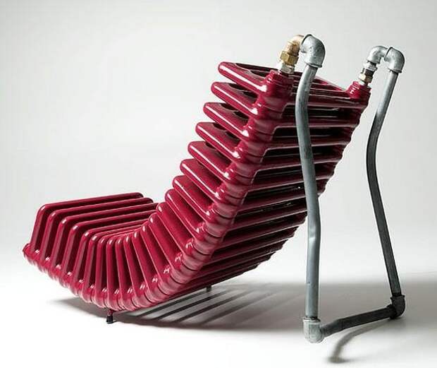 Радиатор в роли кресла