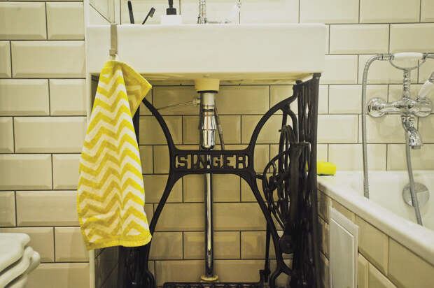 Фотография: Ванная в стиле Скандинавский, DIY, Квартира, Дома и квартиры, IKEA – фото на InMyRoom.ru