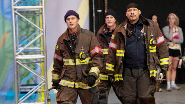 Severide and his team on Chicago Fire Season 13 Episode 13.