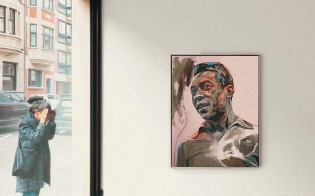 Мбаппе за 520 000 евро купил портрет Пеле, выставленный на аукцион за 5 000