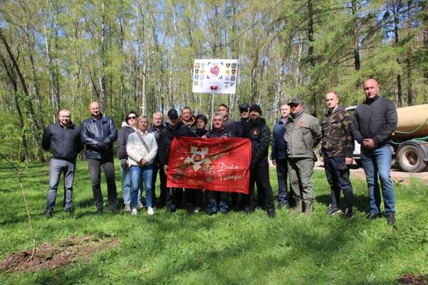 В Центральном парке Тулы высадили 30 молодых декоративных деревьев