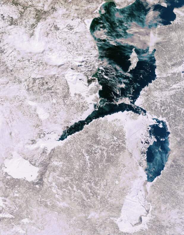 Балтийское море. космос, россия, фото