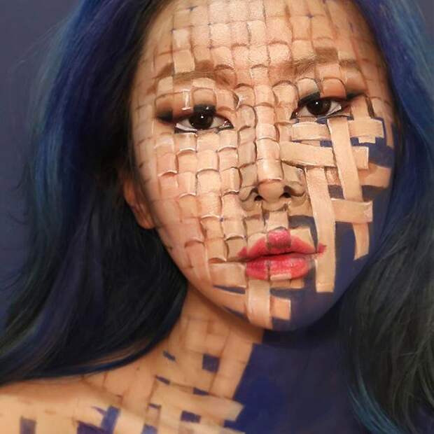 Оптические иллюзии от корейского визажиста Дайн Юн (23 фото)