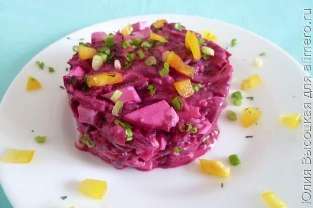 Салат из свеклы с чесноком и сыром Салат из свеклы с чесноком и сыром