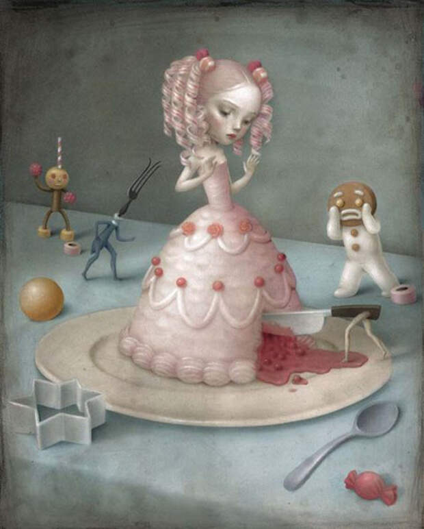 Кусочек от себя. Автор: Nicoletta Ceccoli. Кусочек от себя. Автор: Nicoletta Ceccoli.