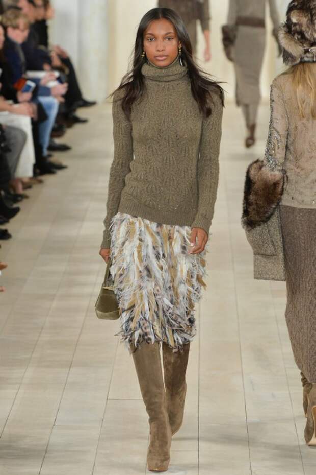 осень-зима 2015-2016, NYFW, knitwear, Неделя моды, вязана мода, кэмел, вязаный свитер (фото 3)