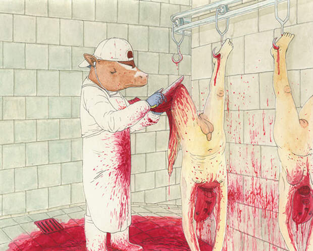 20 шокирующих рисунков, иллюстрирующих КАК люди обращаются с животными