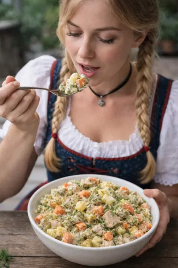 Готовлю каждые праздники. Салат по рецепту моей подруги немки: заменяет полноценное второе