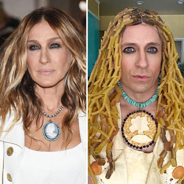 Tom Lenk As Sarah Jessica Parker At Met Gala