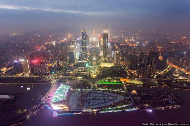 Гуанчжоу. Крыши и трущобы высота, китай, крыши, трущобы