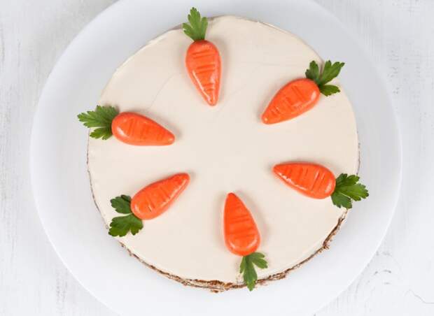 Пасхальный торт из моркови