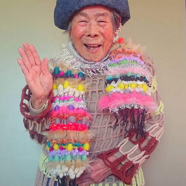 Emiko Weavings - 93-летняя фотомодель Emiko Weavings - 93-летняя фотомодель