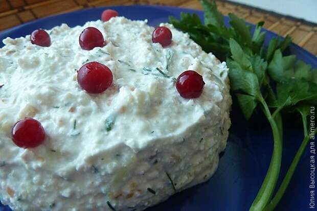 Закуска из творога с орехами Закуска из творога с орехами
