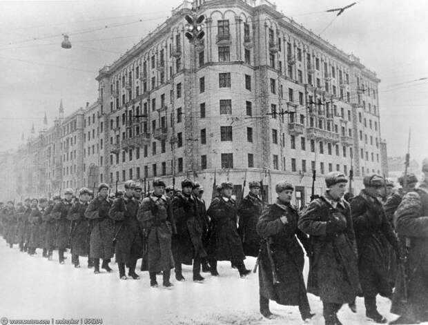 Прогулка по Москве 1941 года 1941, москва, прогулка