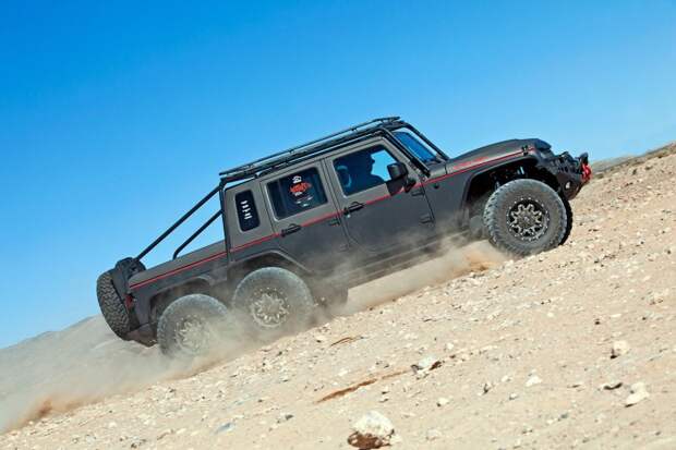 Jeep Wrangler 6х6 - "Дикий Кабан" 6x6, Hellcat, Wrangler, jeep, внедорожник