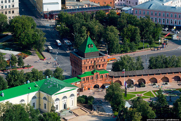 Нижний Новгород с вертолета