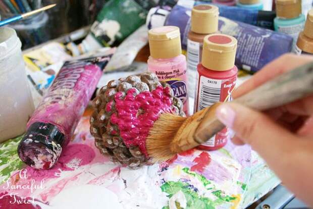 Pinecone flowers 10