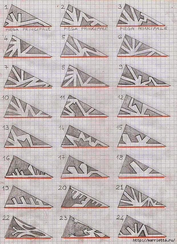 шаблоны снежинок из бумаги (25) (506x700, 386Kb)