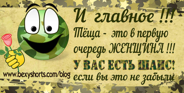 Как выиграть войну с тещей ? bexyshorts, Анекдоты, прикол, юмор