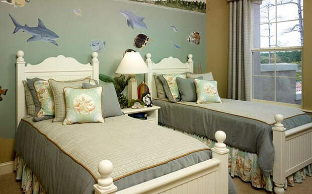 Потрясающие интерьеры детских комнат: Спальни в тропическом стиле могут выглядеть оригинально, забавно и даже элегантно. Они чудесным образом могут сочетать эстетику и эргономику. Тропический