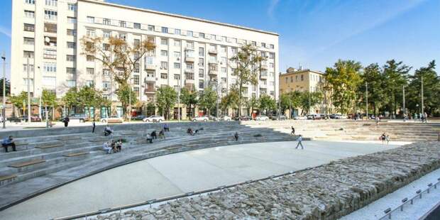 Ремонт общественного пространства «Яма» завершится в кратчайшие срок/ Фото mos.ru