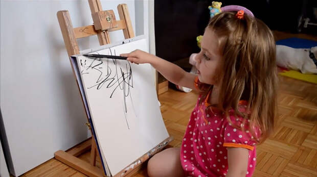 мама и дочь художница превращает детские каракули в картины (5)