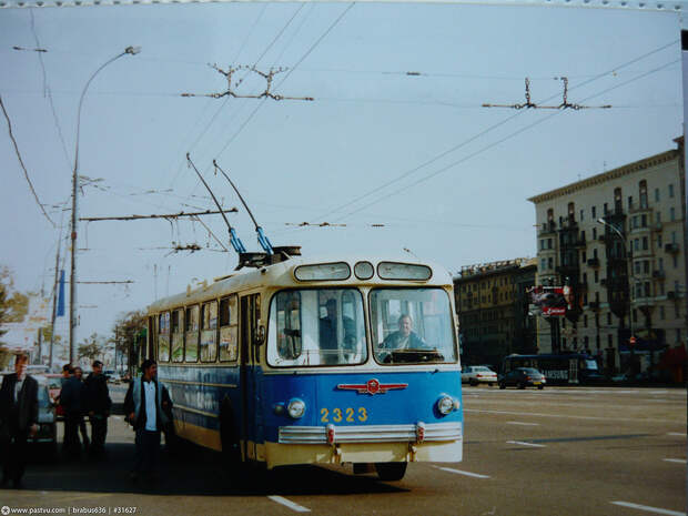 Троллейбус на Соколе. Троллейбус на Соколе. 90-е, москва, фотографии
