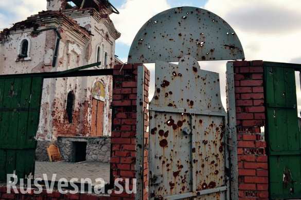 Cтрашные разрушения Иверского монастыря под Донецком: обстрелянный храм, разоренное кладбище (ФОТОЛЕНТА) | Русская весна