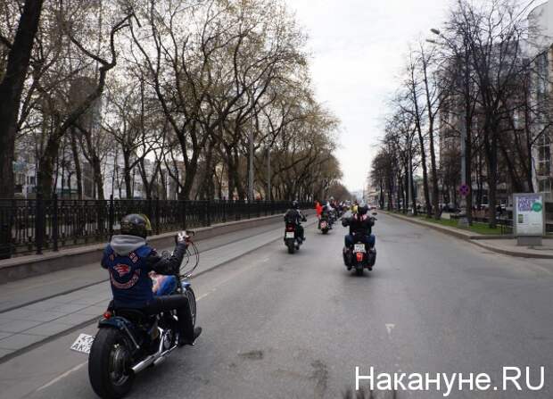 мотопробег, марш Знамени Победы, Екатеринбург|Фото: Накануне.RU
