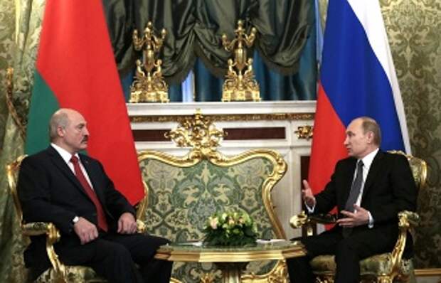 Президент Белоруссии Александр Лукашенко и президент России Владимир Путин