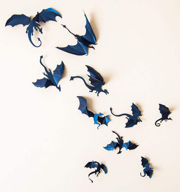 3d Dragon Wall Decal