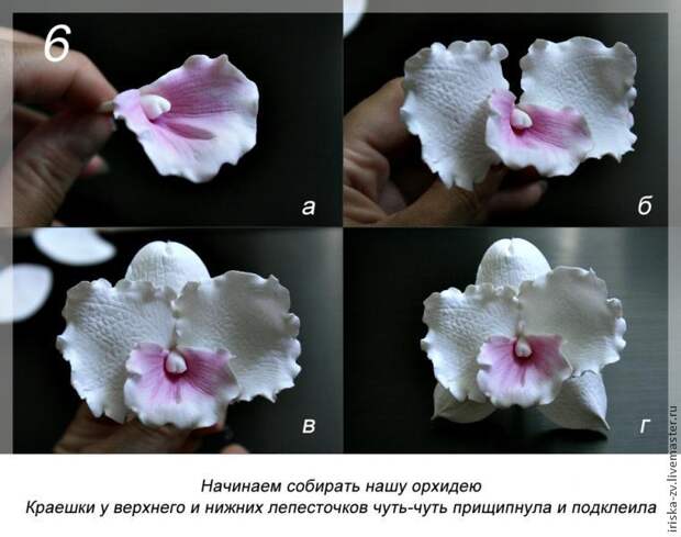 Орхидея из фоамирана. Мастер класс Зверевой Ирины