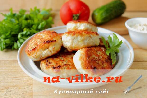 Куриные котлеты с овсяными хлопьями