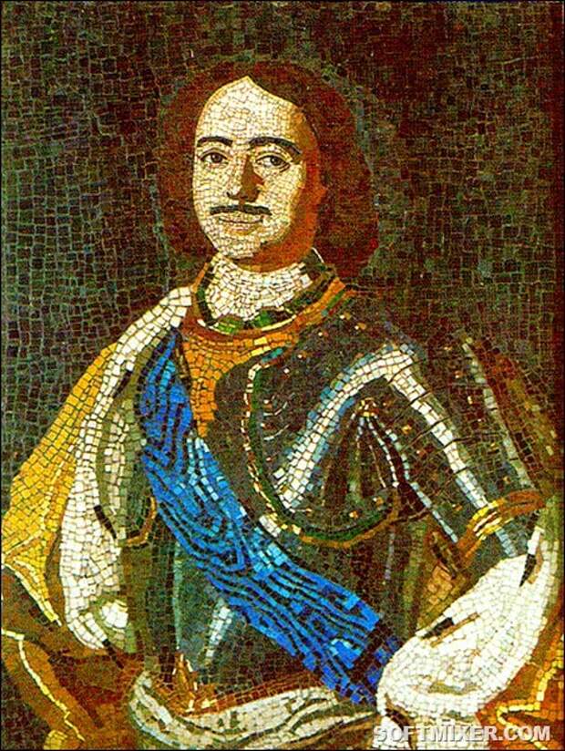 450px-Lomonosov_PeterI_mosaic_1754