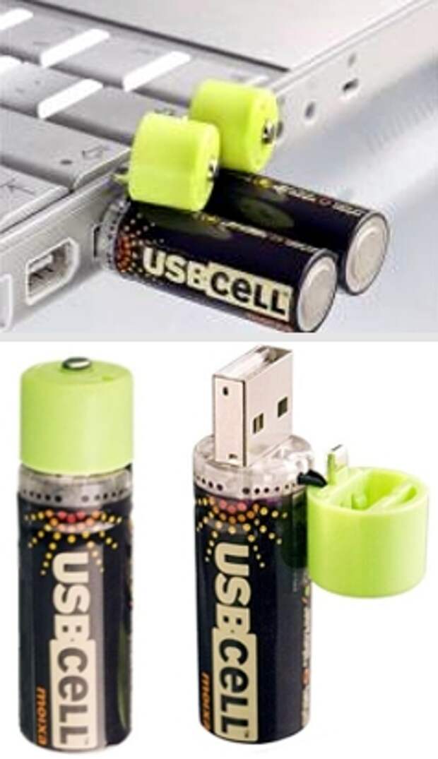 USB-батарейки -  изящное решение для  зарядки девайсов