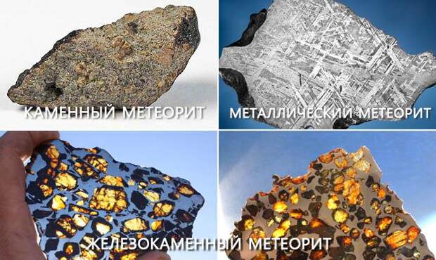 каменный метеорит, металлический метеорит, железокаменный метеорит, Интересные факты о метеоритах
