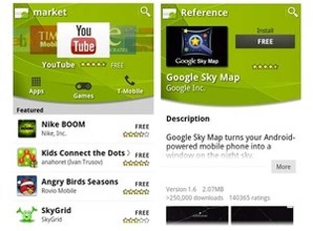 Дизайн Android Market