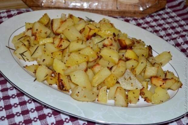 картошка, запеченная с горчицей картошка, запеченная с горчицей