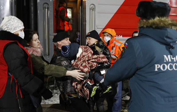 В Подмосквье прибыл второй поезд с беженцами из Донбасса