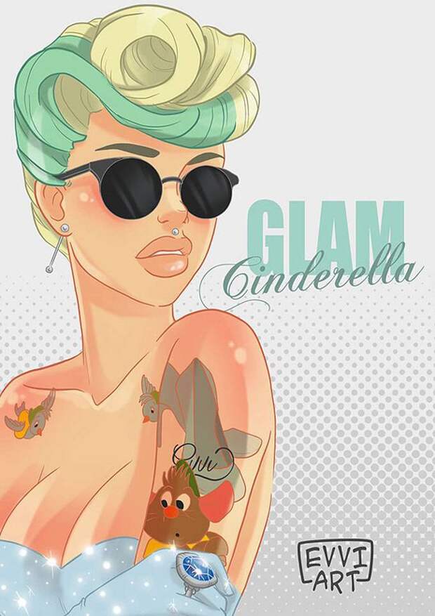 Сказочные принцессы в роли pin up девиц (6 фото) Сказочные принцессы в роли pin up девиц (6 фото)