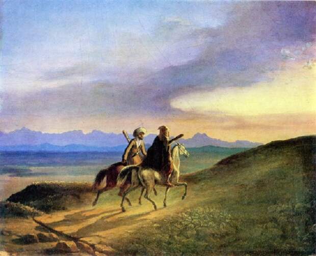 Воспоминание о Кавказе. Масло. (1837 год). Автор: М.Ю. Лермонтов. Воспоминание о Кавказе. Масло. (1837 год). Автор: М.Ю. Лермонтов.