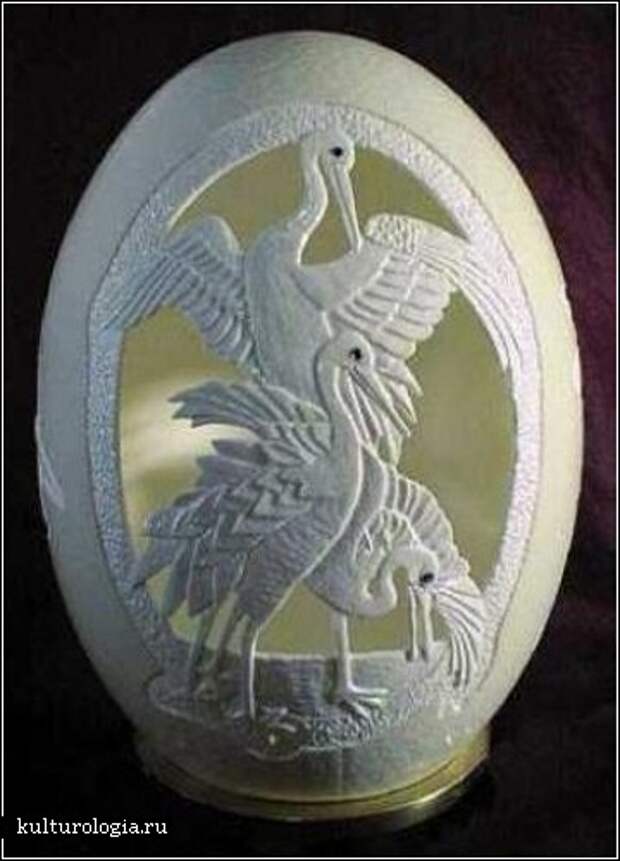 Скульптуры из яичной скорлупы Скульптуры из яичной скорлупы