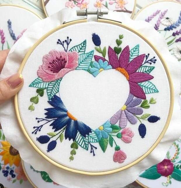 Negative space embroidery: интересный прием в вышивке