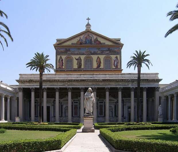Базилика Святого Павла за городскими стенами, Рим. | Фото: commons.wikimedia.org.