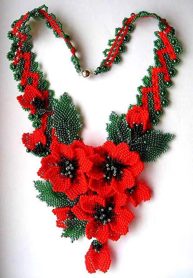 Beautiful jewelry with Poppy elements | Beads Magic