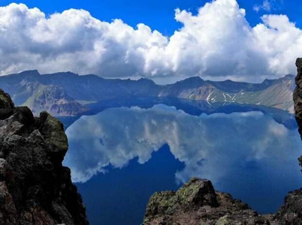 Небесное озеро кратер, озеро, природа