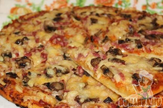 Рецепт тонкого теста и соуса для итальянской пиццы.