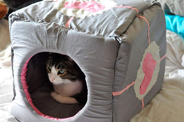 Как сшить домик для кошки